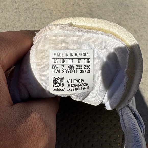 Adidas Grand Court Leopard Print White Leather Sneakers FY8949 Womens 8.5 - Picture 8 of 8